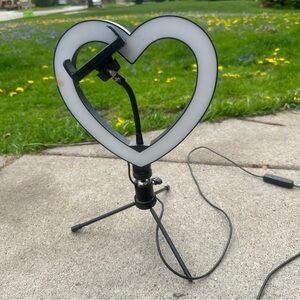 Heart-Shaped LED Ring Light